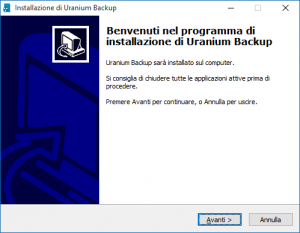 Fai clic su "Avanti"